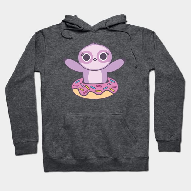 Donut Sloth Hoodie by BoredInc